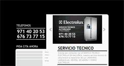 Desktop Screenshot of electrolux.servicio-tecnico-mallorca.com.es