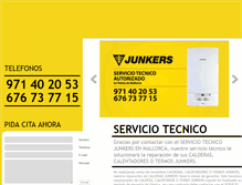 Tablet Screenshot of junkers.servicio-tecnico-mallorca.com.es