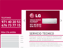 Tablet Screenshot of lgaireacondicionado.servicio-tecnico-mallorca.com.es