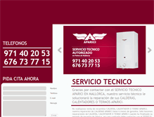Tablet Screenshot of aparici.servicio-tecnico-mallorca.com.es